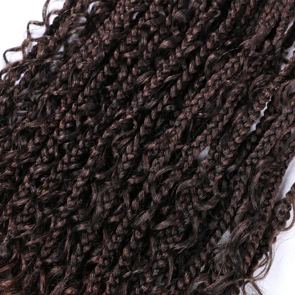 Messy Box Braids Hair Extension Long Length 22inch 24strands Ombre Braids Hair Crochet