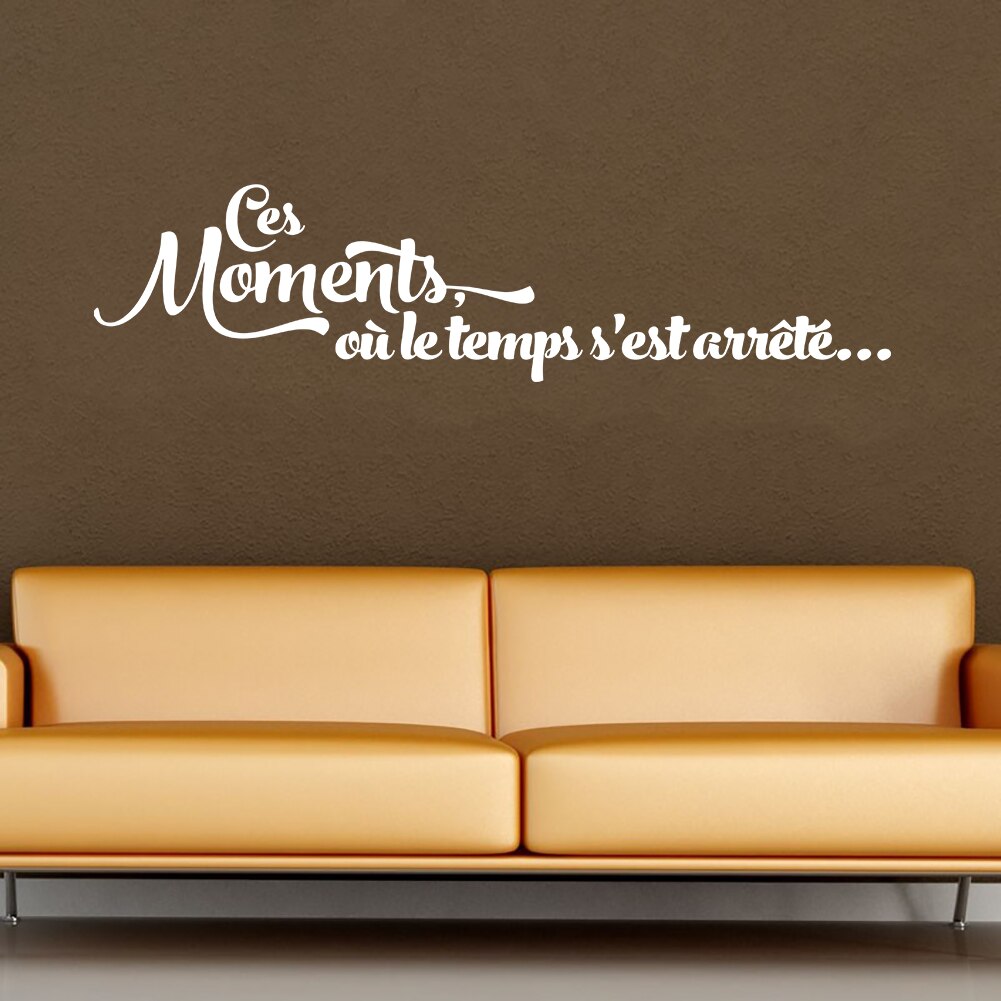 Removable Vinyl PVC Wall Stickers Muraux Quote In This Moment Time Stand Still Words Lettering Wall Decal Living Room Decoration