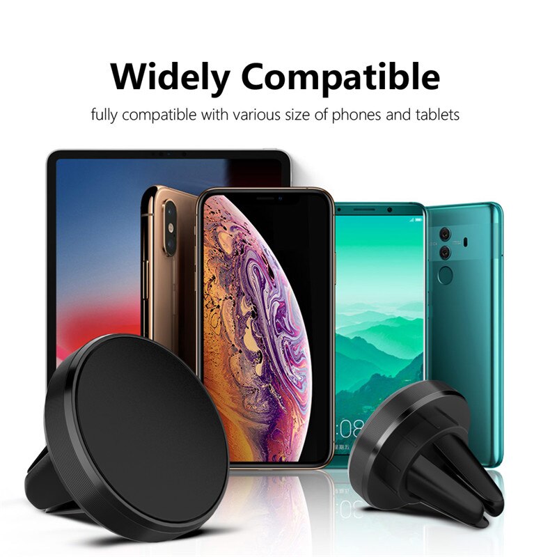 Soporte magnético para teléfono, accesorios para coche, Mini soporte magnético para rejilla de ventilación para IPhone 11, Xiaomi Note 8, Huawei, Samsung en GPS para coche