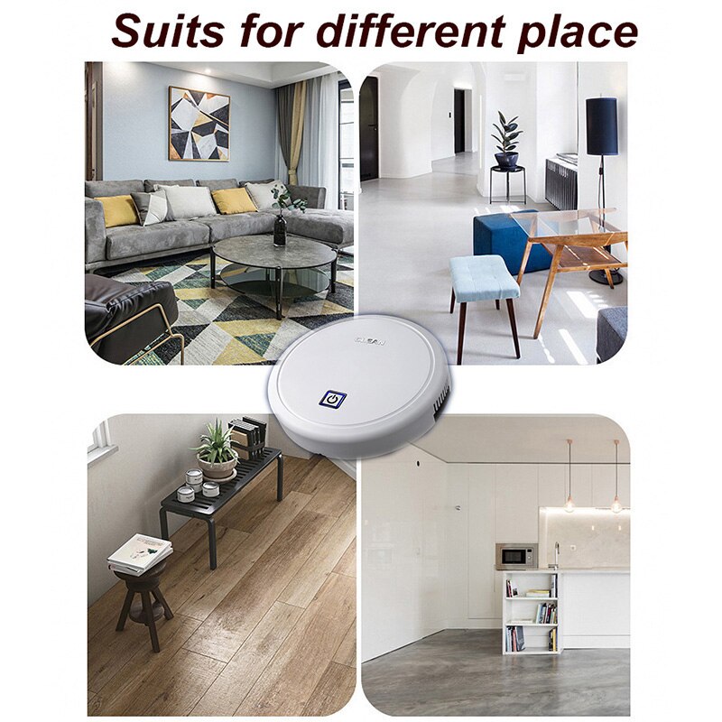 Automatic USB Charging Wireless Sweeping Robot Vacuum Cleaner Cordless Vaccum Robot Carpet Robots Mop Aspirador Aspiradora Robot