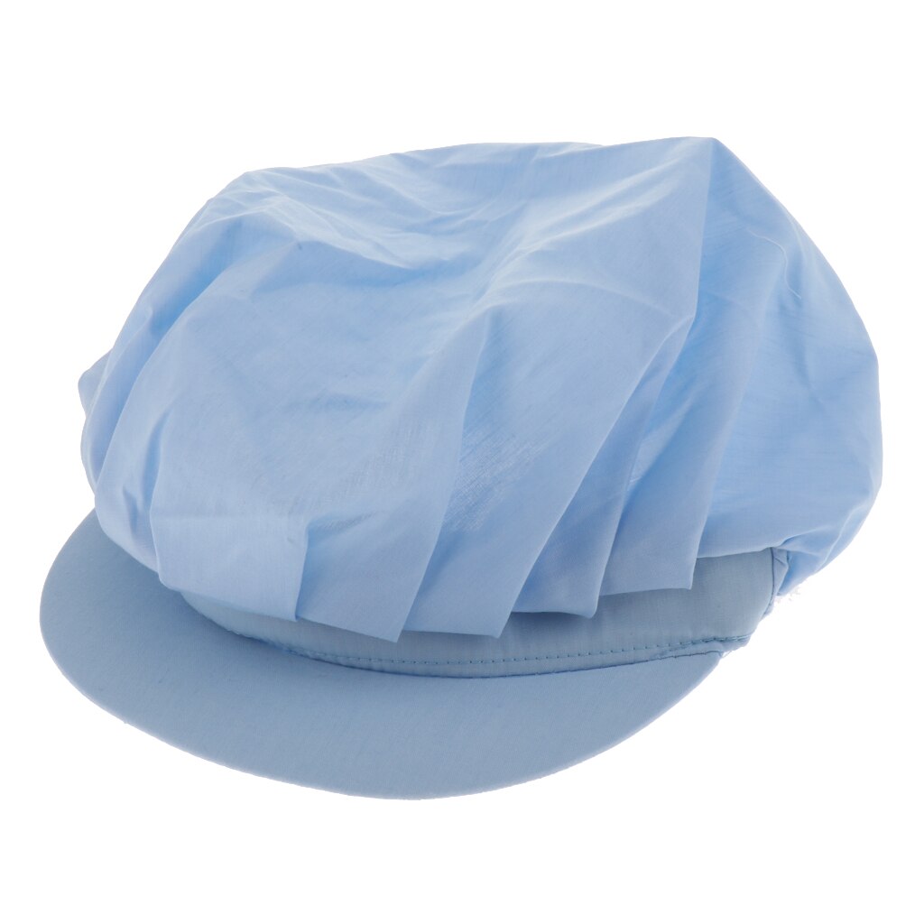 Verstelbare mesh petten voor heren en dames, elastisch, keuken, bakker, chef-kok, pet, catering voor restaurants, pubs, cafés, commerciële keukens: Hemelsblauw a