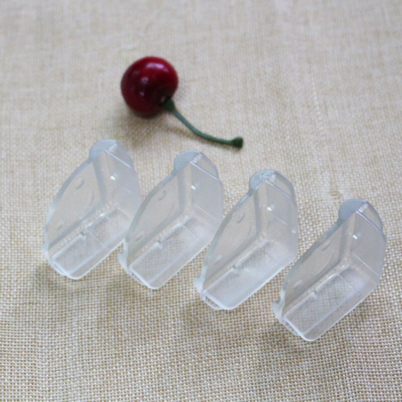 1/4 Pcs Baby Tafel Hoek Beschermende Verdikte Glas Pvc Hoek Guard L-Vormige/Smiley Transparante Kinderen Veiligheid Anti-Collision