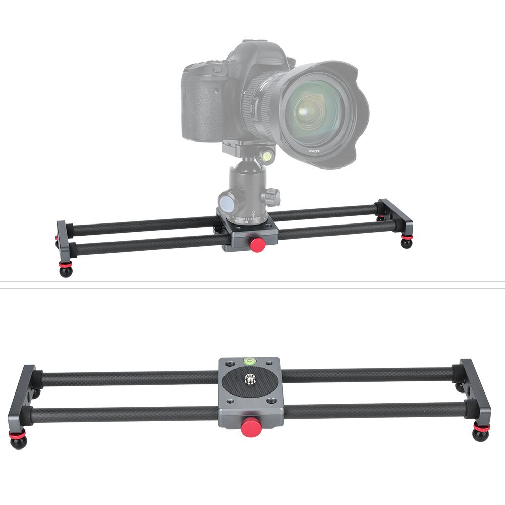 40Cm Carbon Lichtgewicht Fotografie Track Slider Rail Met 1/4in 3/8in Schroef Hole Air Lev