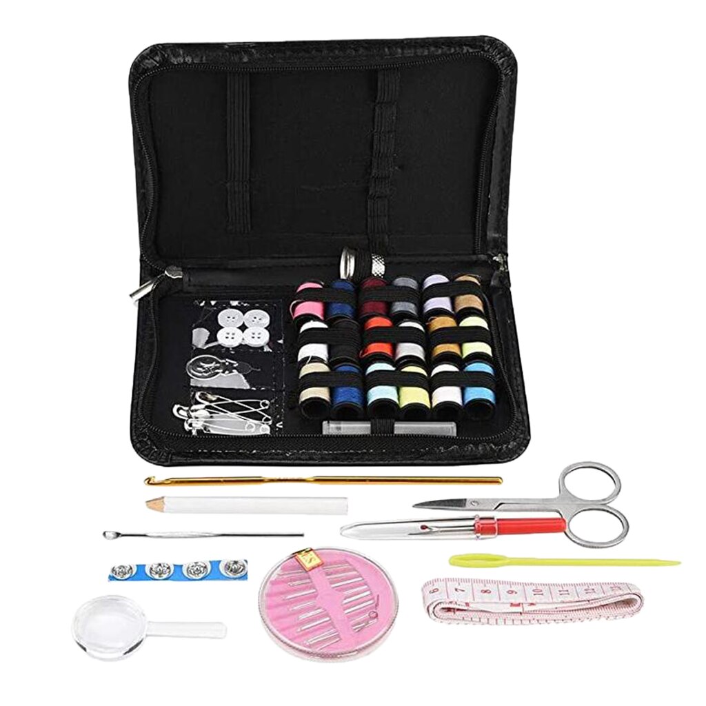 Craft Sewing Kit Spools Adults Sewing Supplies Set With Storage Box