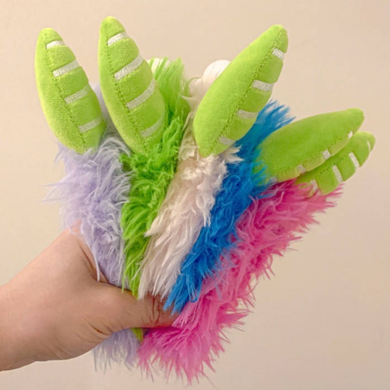 Diademas de felpa divertidas y bonitas, diadema para lavado de cara de pequeño monstruo, bandas antideslizantes para el cabello para mujer, accesorios para el cabello para niña