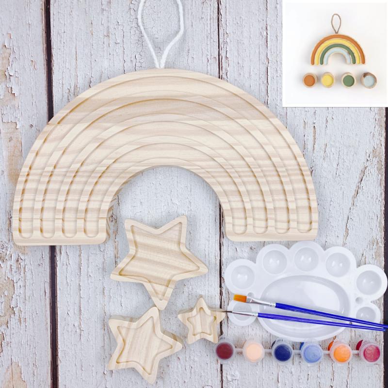 Fai da te colorazione arcobaleno pista grande particelle Building Block Kit di assemblaggio pittura Graffiti Puzzle arcobaleno ornamento giocattolo educativo: 03