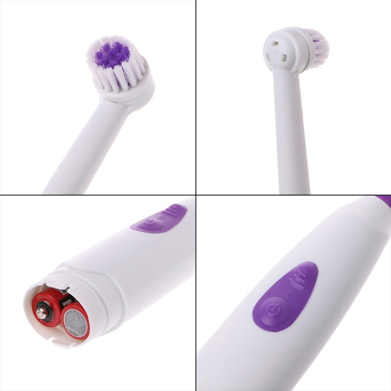 Vandtæt roterende elektrisk tandbørste med 3 børstehoved 10166