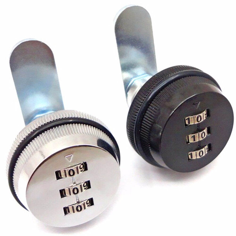 Combination Cabinet Lock 3-digit Password Key Less Drawer Locks Security Home Cam Lock Zinc Alloy Door Hardware for Mailbox