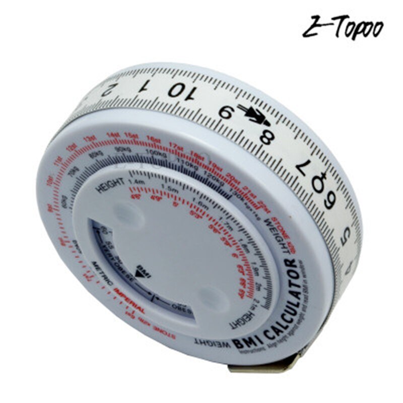Round Shape BMI body tape measure BMI CALCULATOR BMI measure tape