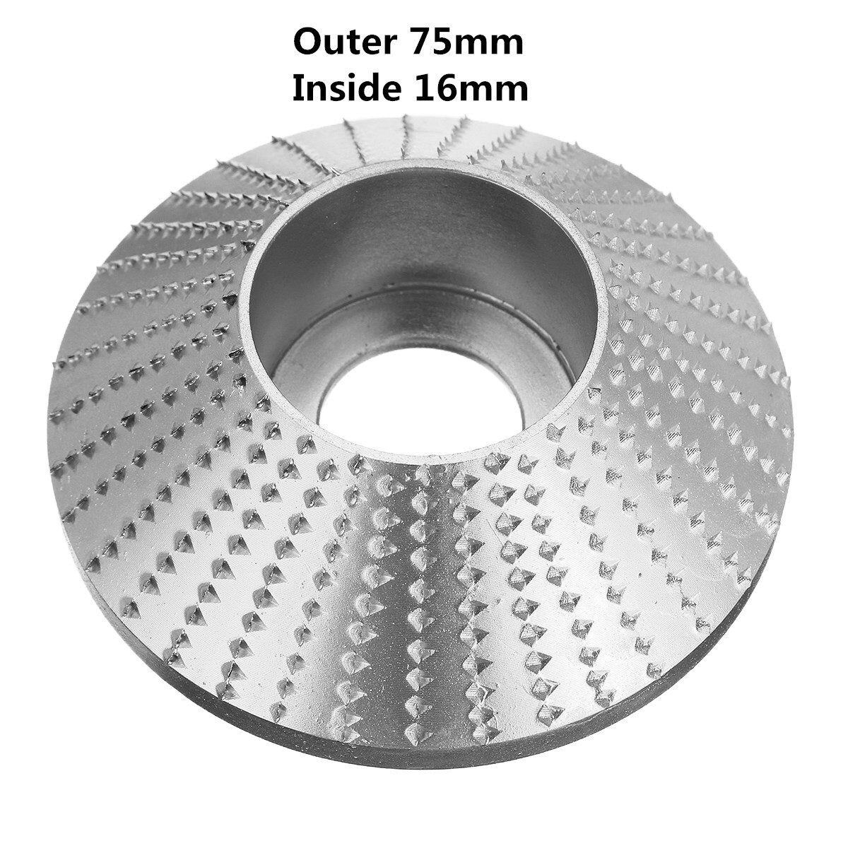 Wood Grinding Wheel angle grinder disc wood carving disc Sanding Abrasive tool 16mm Bore: H