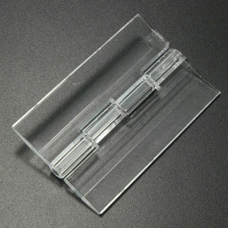 Bisagras plegables de plástico acrílico transparente duraderas, bisagra de plexiglás para caja de almacenamiento, vitrina de enlace, muebles, 10 Uds.