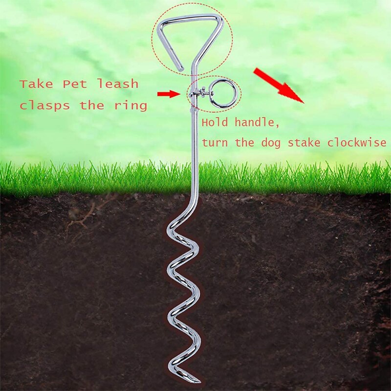 3M 5M 11M Hond Stake Tie Out Kabel En Reflecterende Stake 16 Ft Outdoor Yard En Camping, voor Kleine Medium Grote Honden Tot £ 125