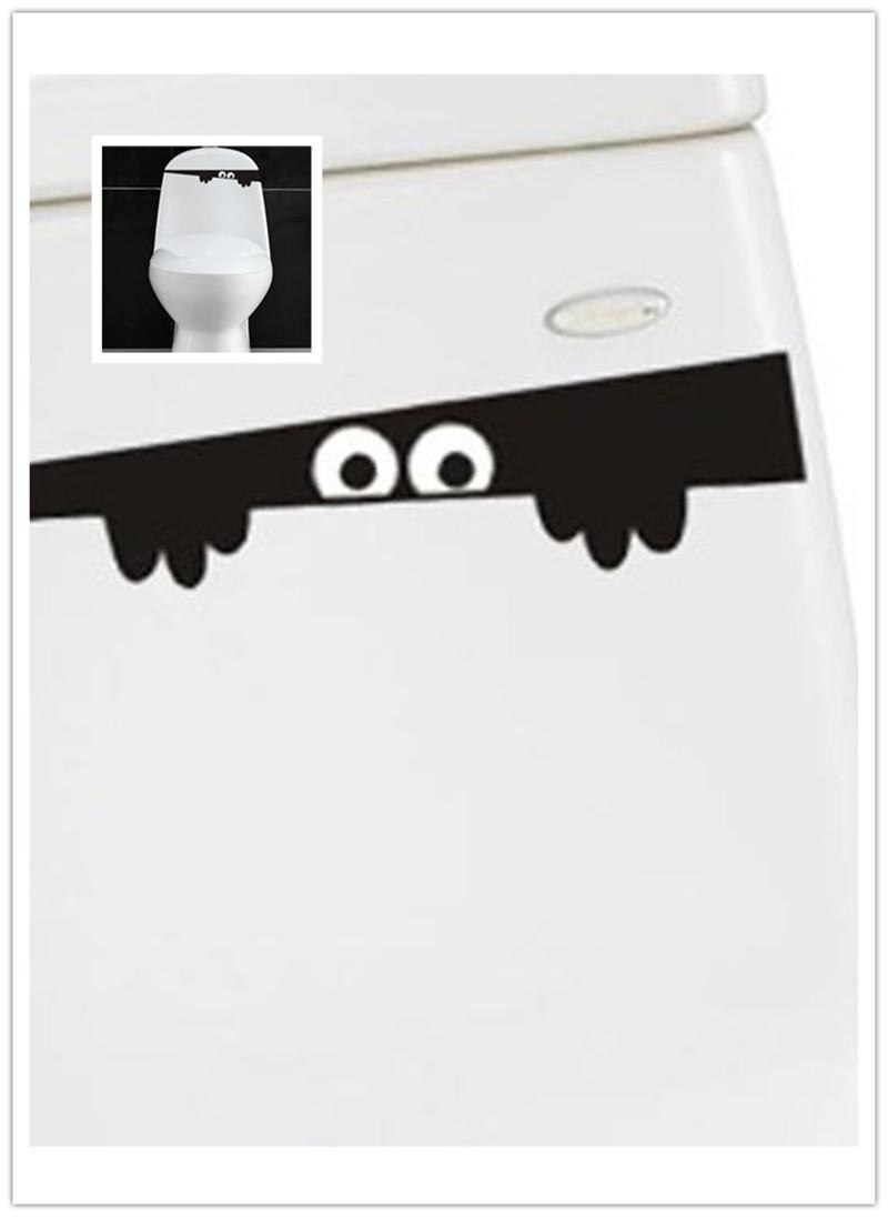 Grappige Peep Monster Wc Badkamer Pvc Sticker Art Verwijderbare Diy Sticker