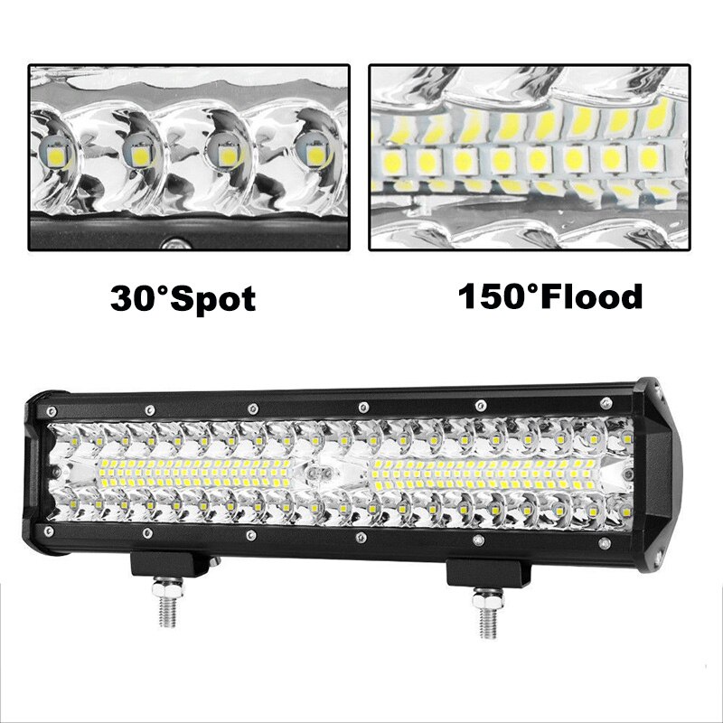 Nlpearl 2x7 "12" 120W 240W LED Bar Licht Bar voor Rijden Offroad Boot Auto tractor Truck ATV Spot Flood Combo LED Verlichting Bar