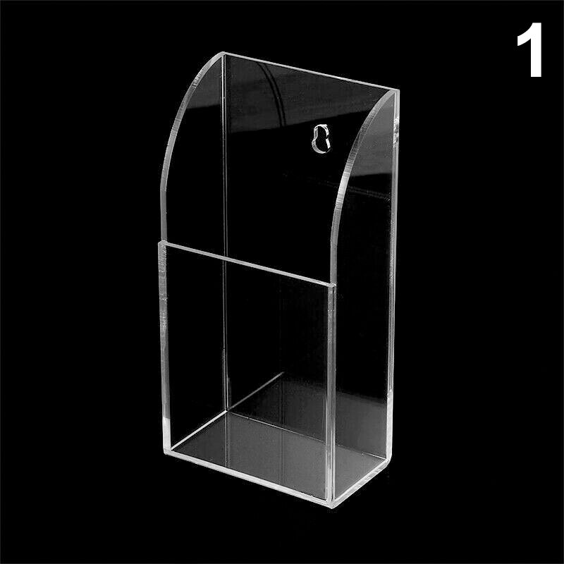 Acrylic TV Air Conditioner Remote Control Holder 1-3 Case Wall Mount Storage Box for Home BOM666: 1 case