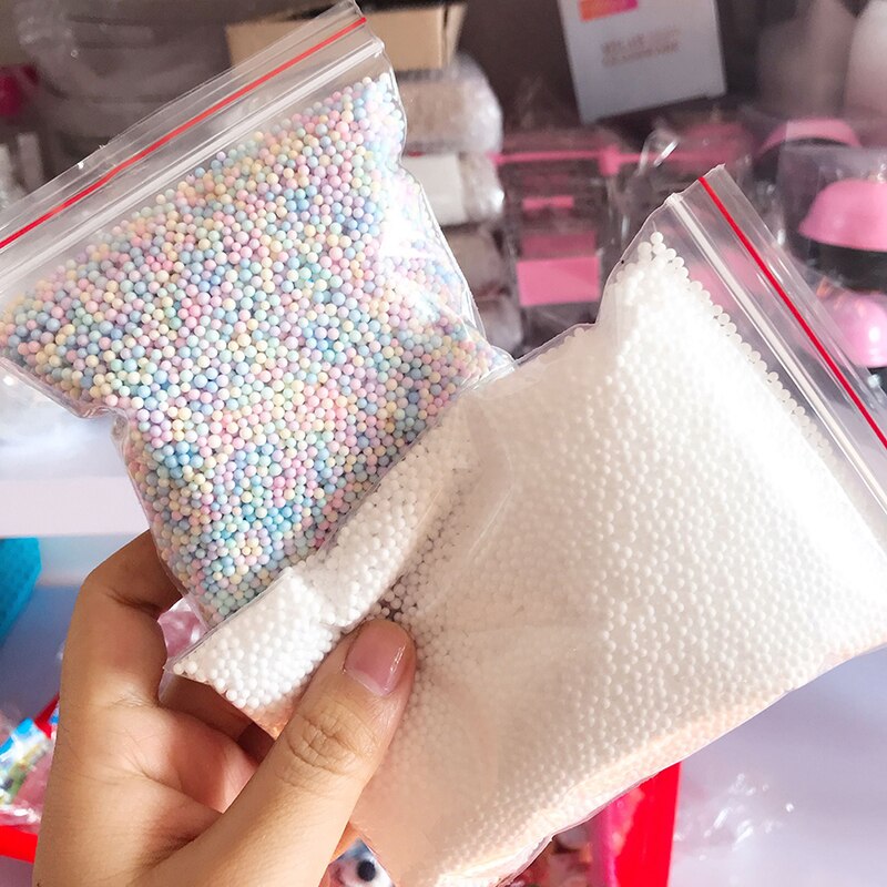 1Pack Polystyrol Styropor Kugeln Flasche DIY Schnee Schlamm Partikel Zubehör Schleim Kugeln Kleine sehr klein Schaum Perlen Für Schaum Füllstoff