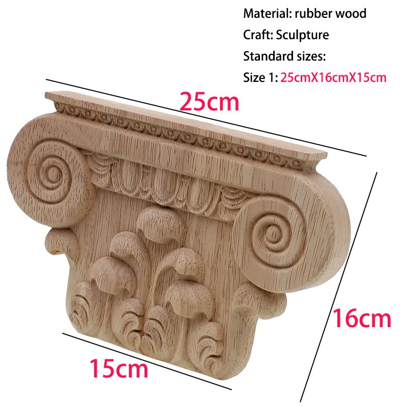 Runbazef träapplikationer snidade träfigurer träsnideri dekal möbler snidade fönsterdekor miniatyrer träfigurer hantverk: 25 cmx 16 cmx 15cm