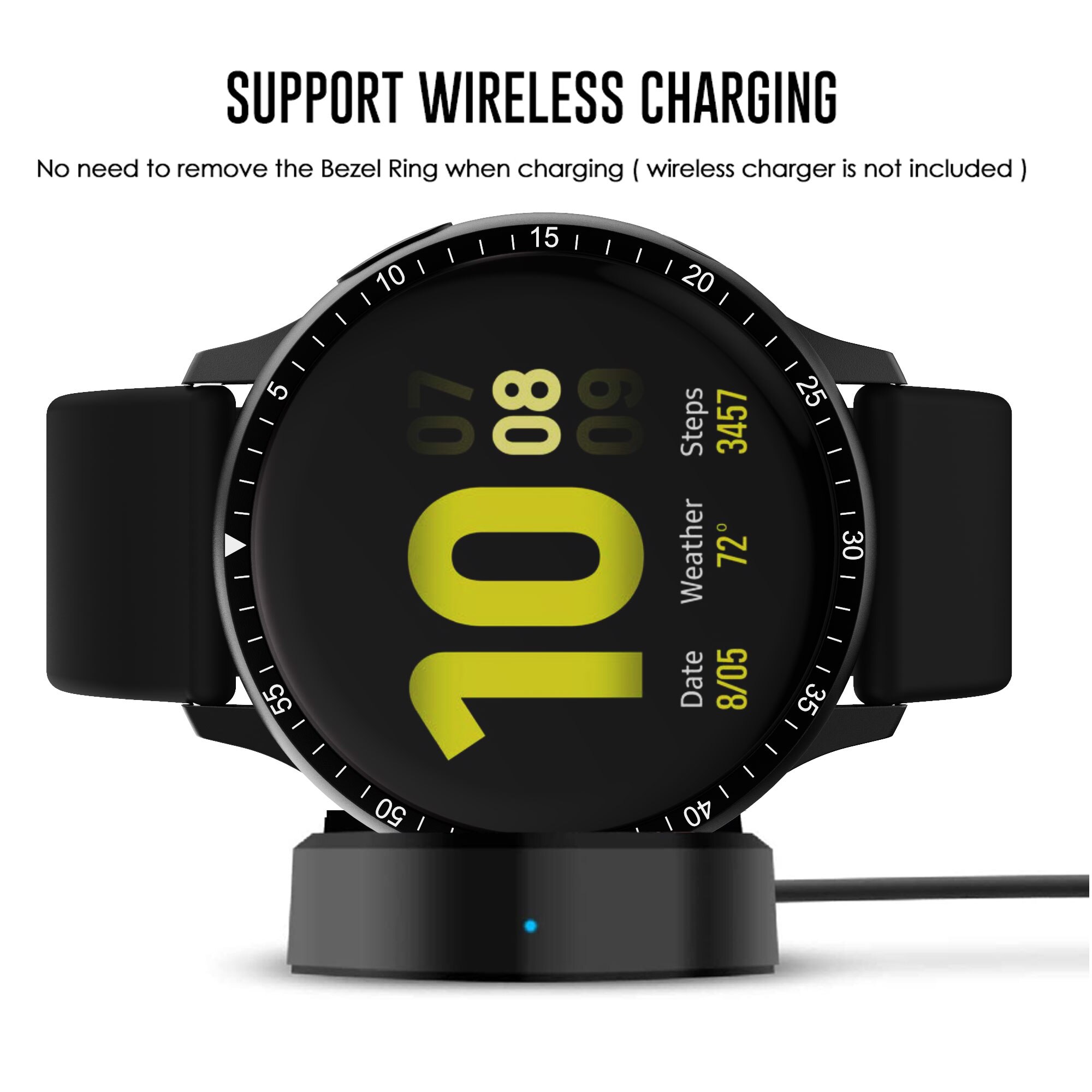 Cadre de la montre Samsung Galaxy active 2, en alliage d'aluminium, 40MM 44MM, bague métallique anti-rayures, accessoire de montre intelligente