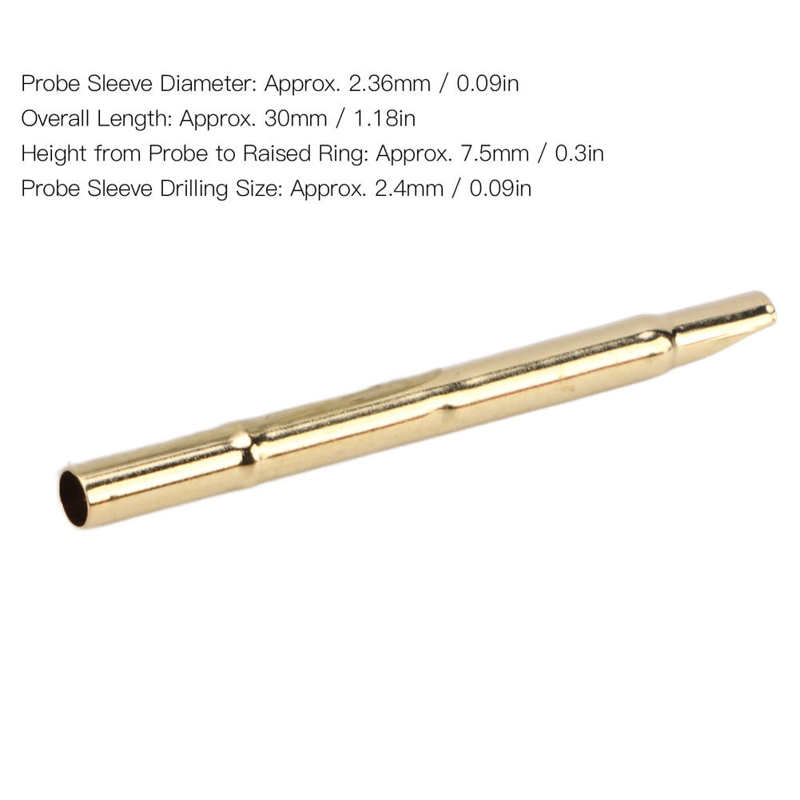 Testing Pin Sleeves Spring Test Probe Sleeve Large Contact Area for P125 Series