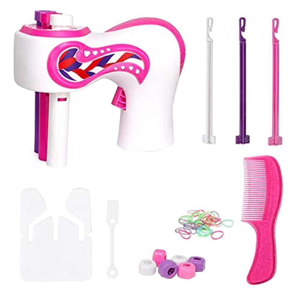Hair Knitting Machine Braid Hair Tools Kids Electric Automatic DIY Hair Twist Knitting Hair Knitting Roll Twisted Girl Xmas: Default Title