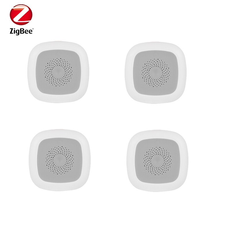 Zigbee Temperature & Humidity Sensor Smart Home Smart Detector Work with Home Assistant Zigbee2mqtt Mqtt: 4pcs