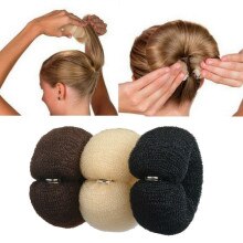 Esponja fabricante de coque, esponja mágica para fazer rosquinha de cabelo, fácil, anel grande, ferramentas para estilizar cabelo, acessórios para penteados para meninas e mulheres