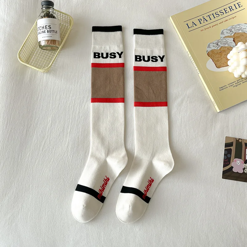 Damesmode Persoonlijkheid Trend Retro Veelzijdige Koreaanse sokken Knielengte sokken