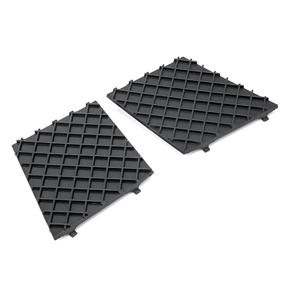 Black Front Bumper Lower Mesh Grill Trim Cover Pair Left Right For BMW E60 E61 M Exterior Car Accessories Replacement Parts