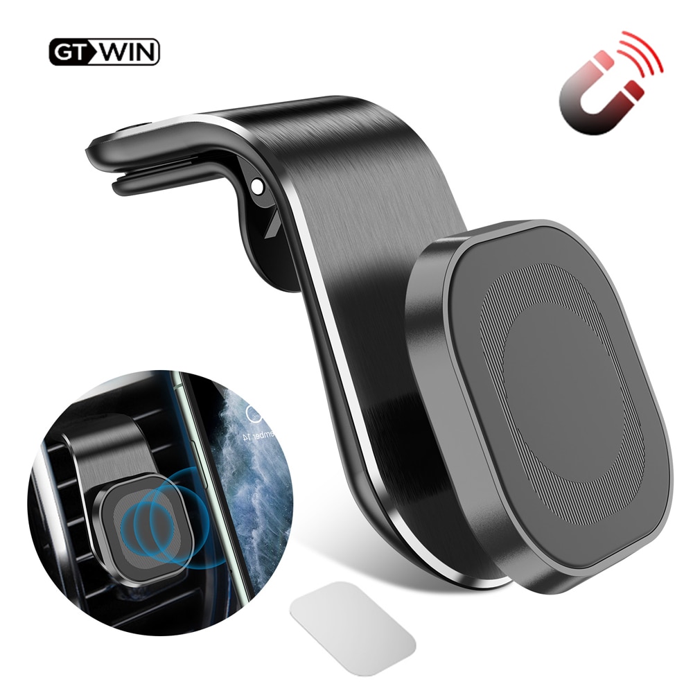 GTWIN Universale Magnetico Supporto Del Telefono Dell'automobile Per il iphone 11 Pro Xiaomi Air Vent Metallo Magnetico GPS Per Auto Staffa di 360 Gradi di rotazione