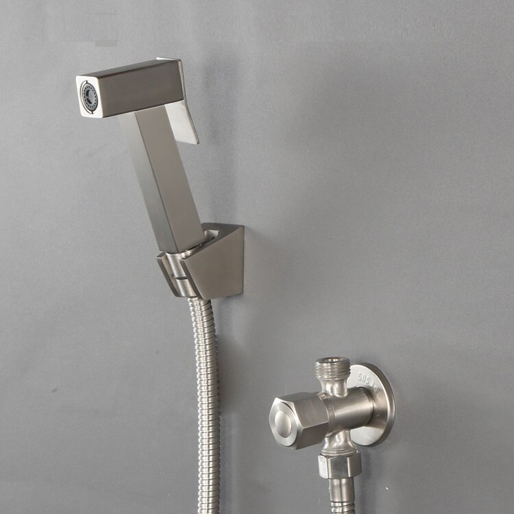 304 Rvs Bidet Badkamer Handdouche Bidet Wc Spuit Hygiënische Douche Bidet Tap Wall Mounted Bidet Kraan Set