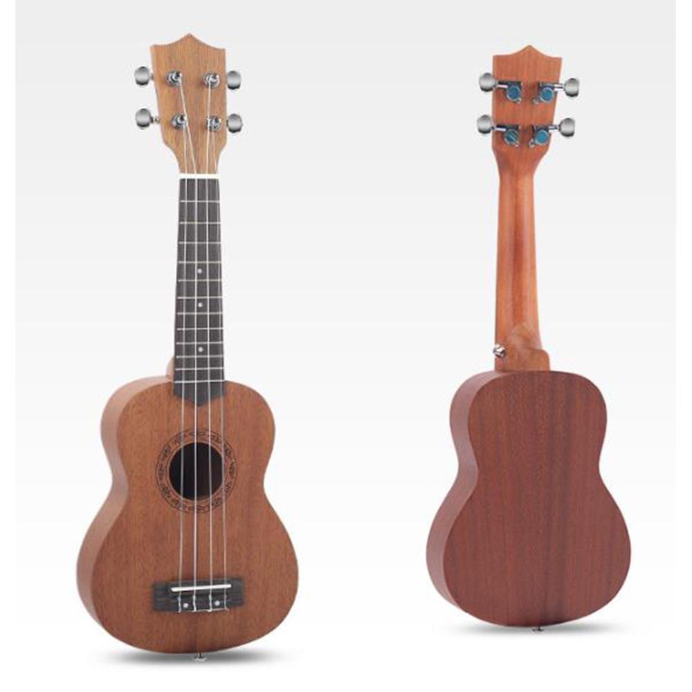 21 23 Inch Ukulele Mahonie Houten Hawaii 18 Frets Vier-Snaar Kleine Gitaar Voor Beginners Praktijk Muziekinstrument: 21 inch bat wood