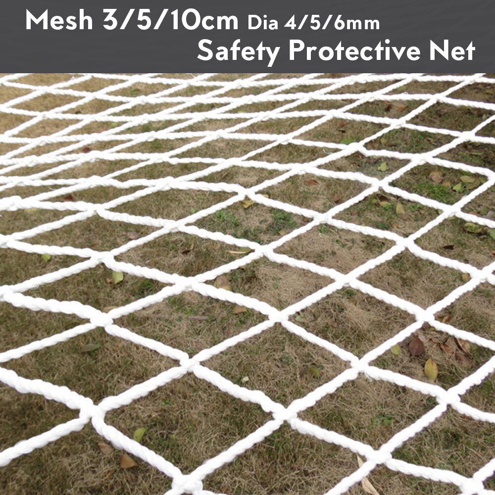Protective Net Diameter 4/5/6MM Mesh 3/5/10CM Fence Rope Netting Garden Plant Climbing Outdoor Home Balcony Railing Guardrail