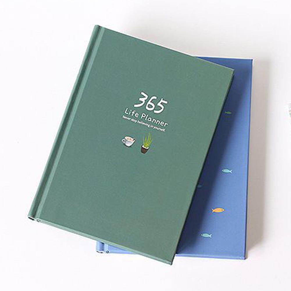 114 Sheets Agenda Planner Notebook Deer/Fish/Leaf Notebook DIY Weekly Monthly Daily Diary Stationery Notebook Planners