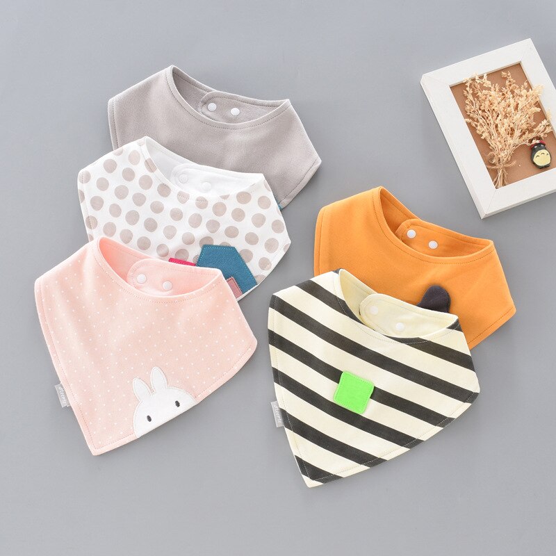 Baby speeksel handdoek baby driehoek slabbetjes eten voor meisjes jongens zachte katoenen stof cartoon