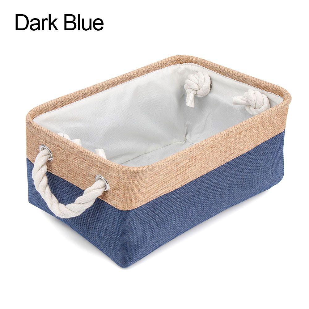 Portable Linen Sundries Sorting Basket, Home Supplies Organizer, Folding Box for Underwear Socks, Baby Toys Storage: ROXO