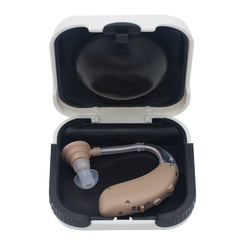 Usb draagbare oplaadbare hoortoestellen draadloze bluetooth-versterker achter het oor voor ouderen oorverzorging s -25a