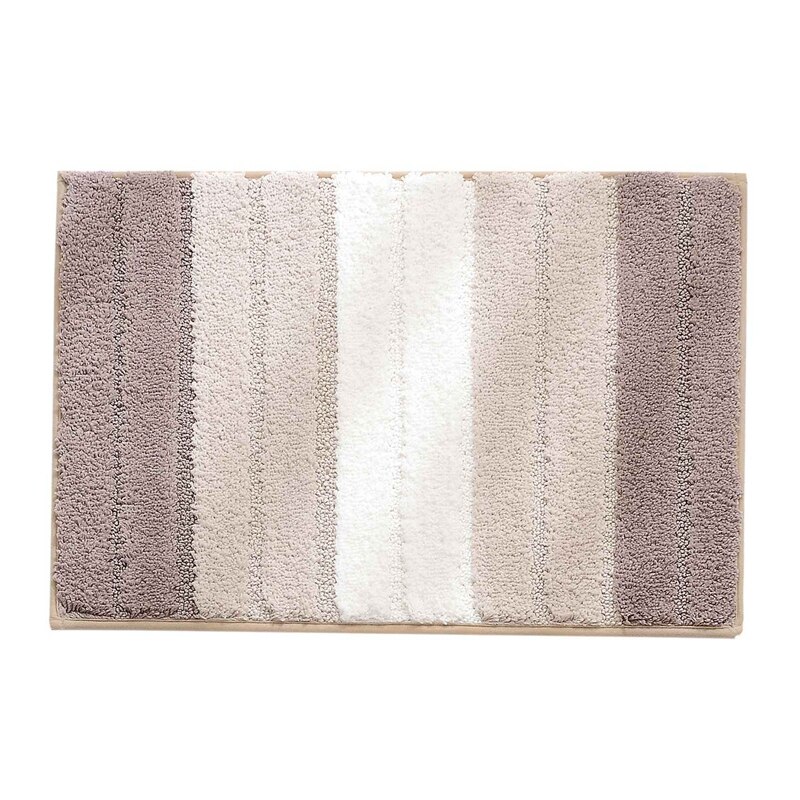 Luksus badeværelsestæpper bademåtte, skridsikkert blødt blødt plys microfiber brusebadtæppe, maskinvaskbart: Gradient brun