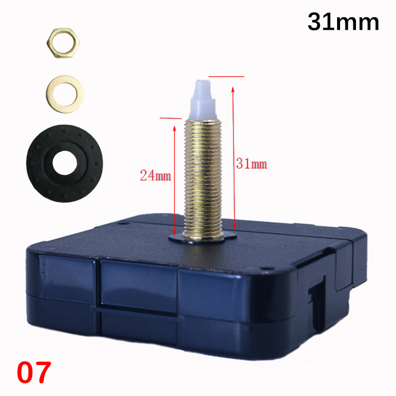 8/14.5/17/20/22.5/28/31mm Shaft Length Clock Replacement Movement Watch Accessories: Yellow