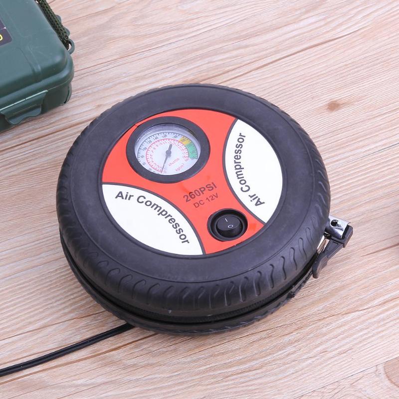 12V Air Pump Inflatable Pump Electric Tyre Pressure Monitor Compres Car Insurance Tire 19 Cylinder Mini Air Pump Power