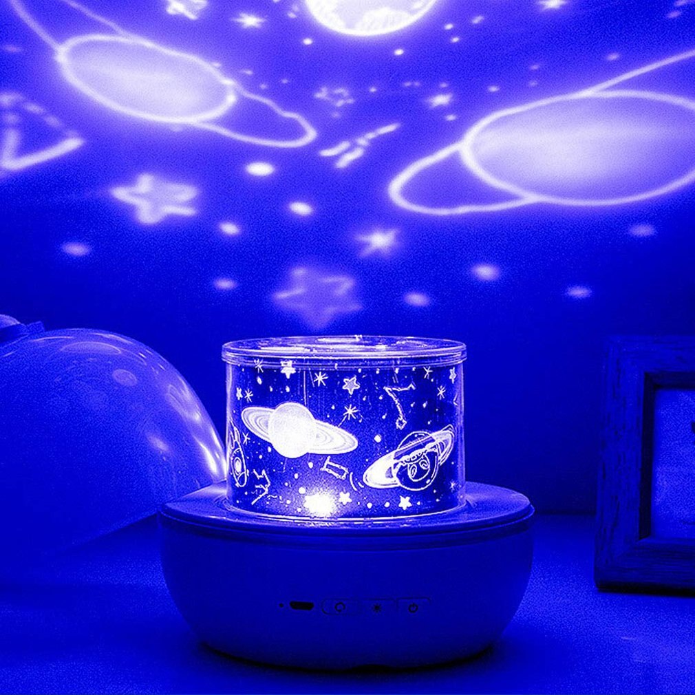 Star Light Projector Cosmic Bedroom Children'S Room Romantic Dream Rotating Led Night Light Table Lamp