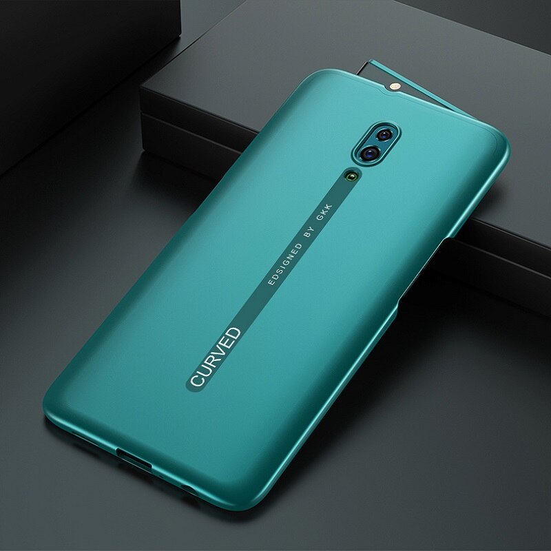 GKK Slim Original Case For OPPO Reno 2 ace Case 2 in 1 Full Protection Anti-knock Back Matte PC Cover for OPPO Reno 2 ace Coque: OPPO Reno / Jade green