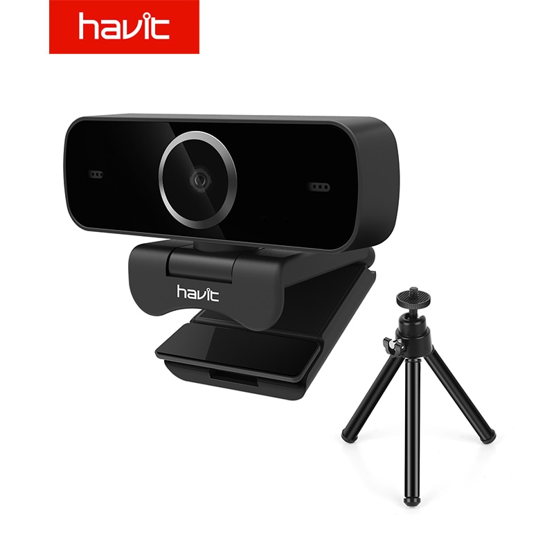 Havit HD zawodowiec kamera internetowa 1080P HD kamera internetowa era z wbudowanym mikrofon HD 1920*1080P USB wtyczka &wzmacniacz; bawić się kamera internetowa bezpłatny statyw