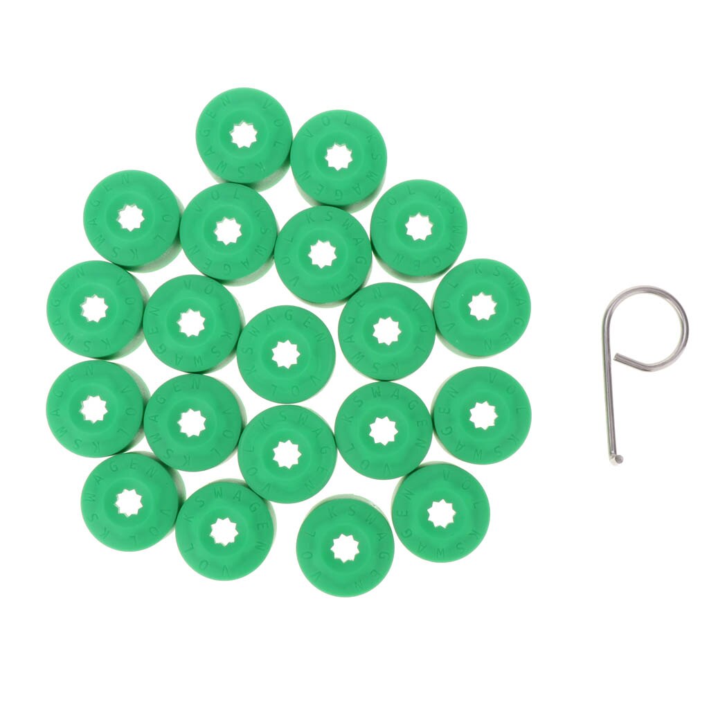 20pcs 20mm Auto Hub Screw Cover Car Wheel Nut Caps Rims For VW