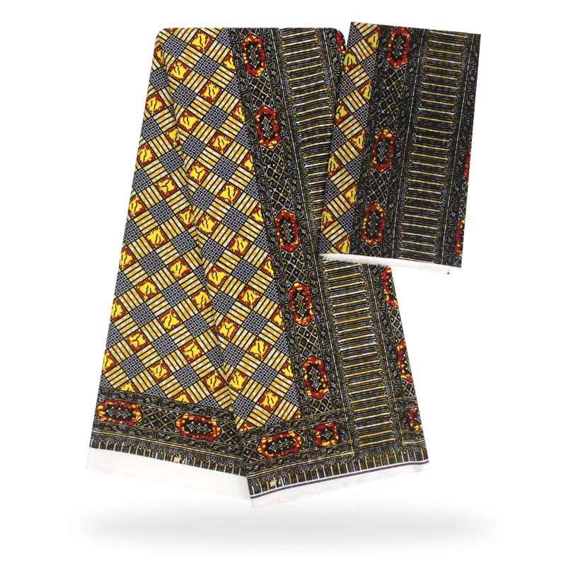 Ankara African Wax Prints Fabric Nigerian Satin Wax Fabrics 5 Yards Imitate Slik Fabric For Dress SM30: 4