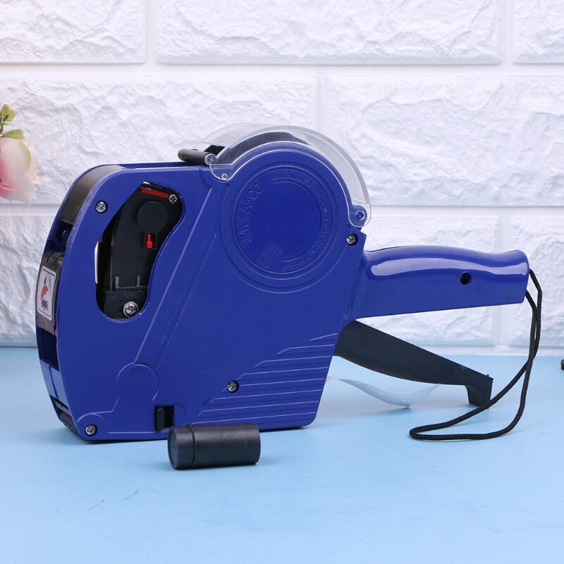 MX-5500 Eos 8 Cijfers Prijskaartje Labeler Labeller Label Papier + 2 Inkt Roller W0YF