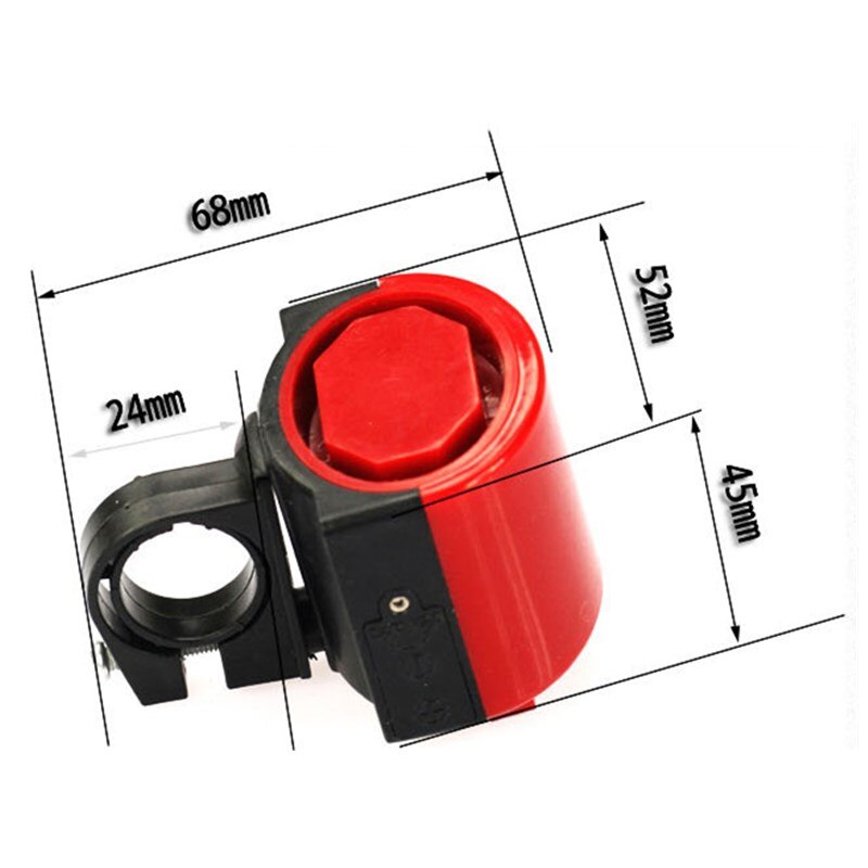Luide mtb-racefiets, elektronische fietsbel, luide claxon, fietstoeter, sirene, alarmbel met batterij