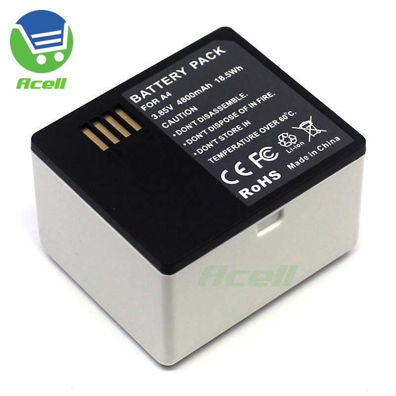 A4 Battery + Dual-Channel Charger for Arlo Ultra / Arlo Ultra 2 / Arlo Pro 3 Spotlight Camera Replace A-4a VMA5400C: 1Battery