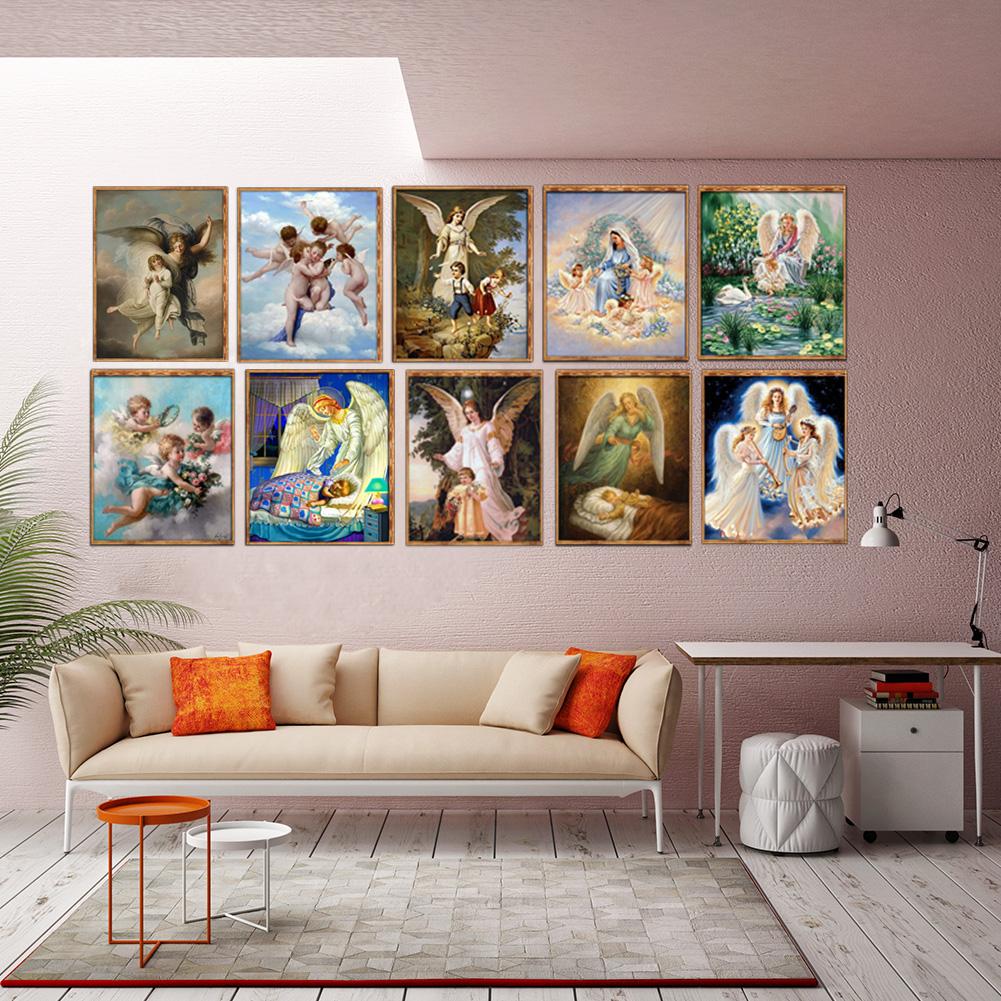 5D DIY Full Drill Diamond Painting Angel Cross Stitch Craft Embroidery Oxidation Resistance Irradiation Resistance Mosaic