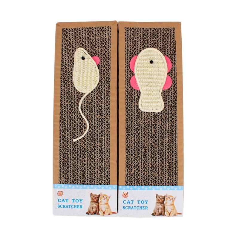 Rascador para gatos, almohadilla para pulir uñas, muebles interactivos de protección, juguete de gato de gran tamaño, juguete gato rascador de cartón