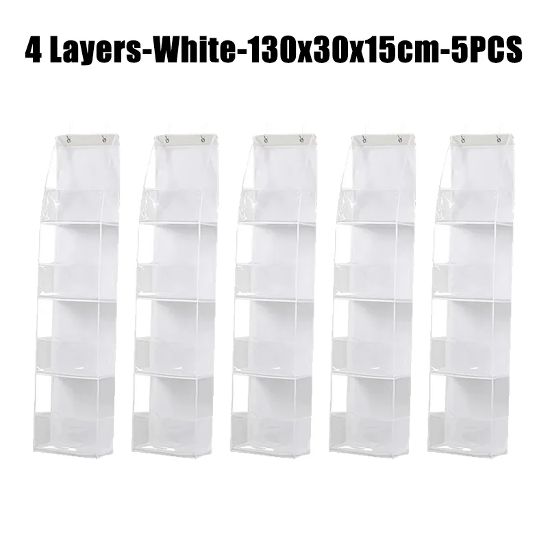 Sobre a porta pendurado despensa organizador de armazenamento pendurado com bolsos de plástico transparente organizador de grande capacidade para armário quarto: MULTI